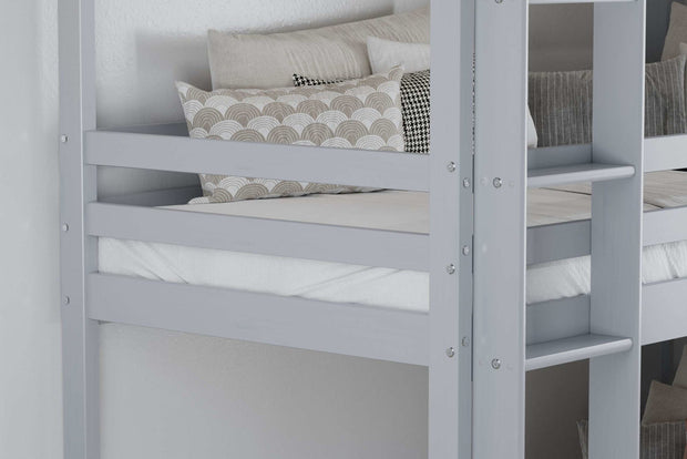 Tressa Triple Bunk Bed Grey