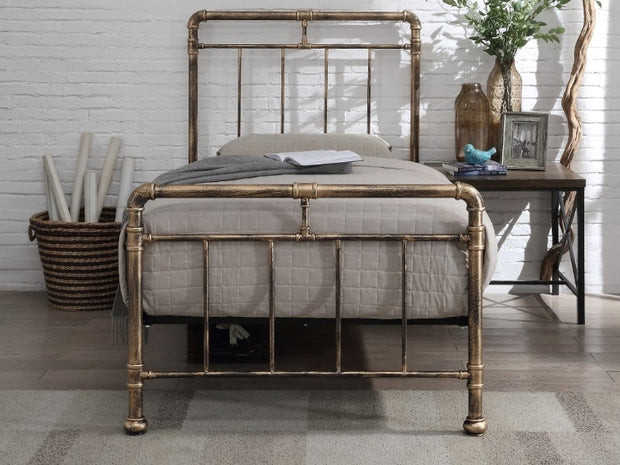 Cilcain Metal Bed Frame - Antique Bronze