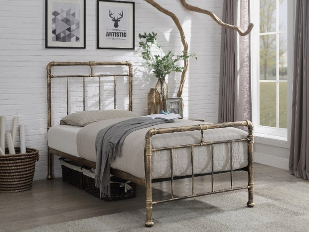 Cilcain Metal Bed Frame - Antique Bronze