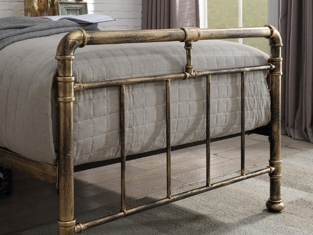 Cilcain Metal Bed Frame - Antique Bronze