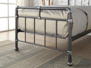 Cilcain Metal Bed Frame - Antique Silver