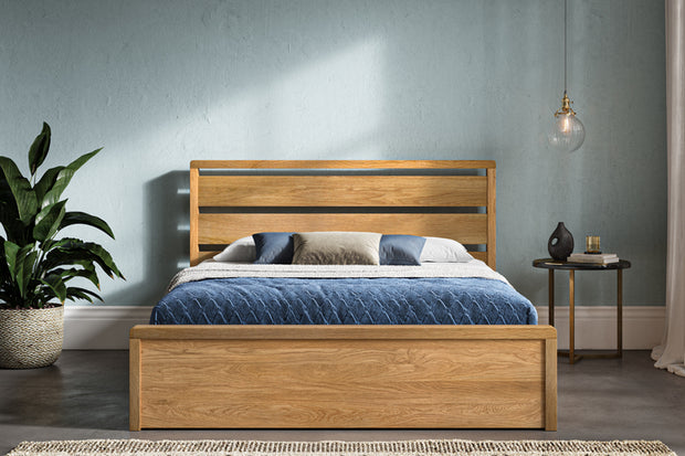 Emporia Modena Oak Ottoman Bed Frame