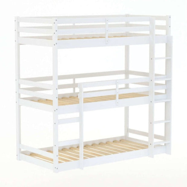 Tressa Triple Bunk Bed White