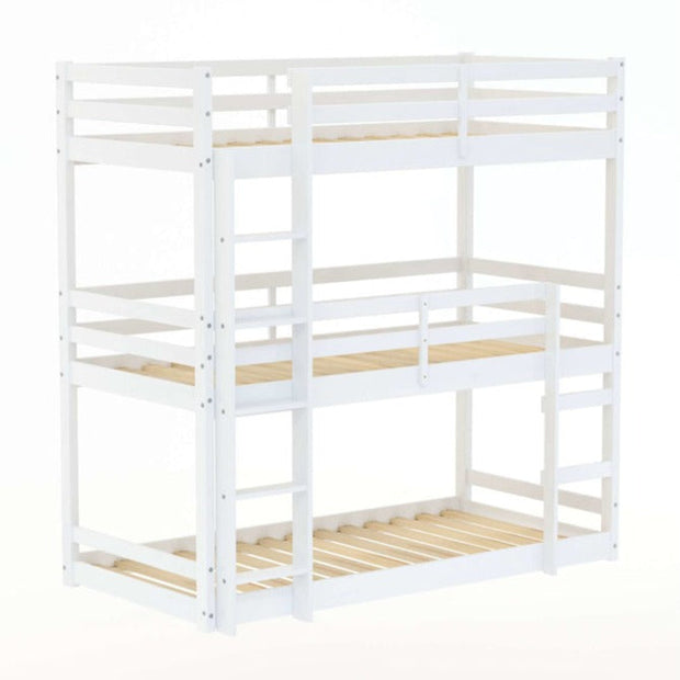 Tressa Triple Bunk Bed White