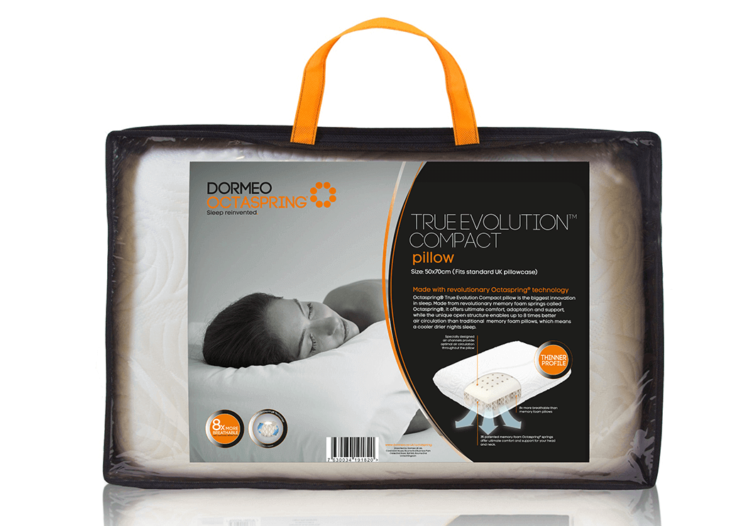 Dormeo True Evolution Compact Pillow Elite Beds and Mattress