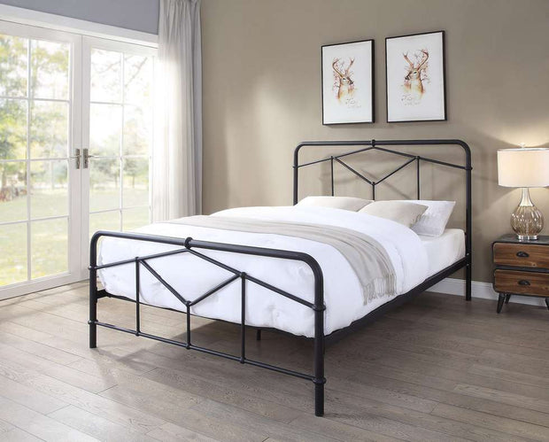 Axton Metal Bed Frame - Black