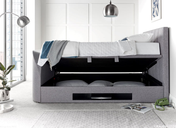 Kaydian Medway TV Bed with Ottoman Storage - Side Lift