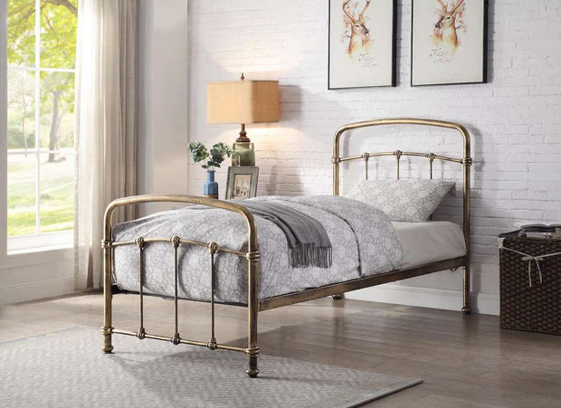 Mostyn Metal Bed Frame - Bronze