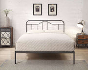 Oakenholt Metal Bedframe - Black and Silver