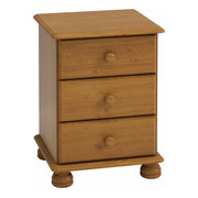 Richmond 3 Drawer Bedside Pine