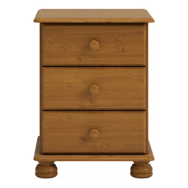 Richmond 3 Drawer Bedside Pine