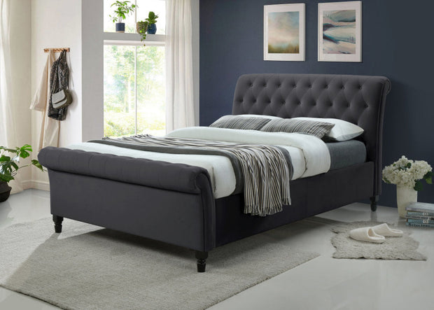 Richmond Side Lift Ottoman Dark Grey Bed